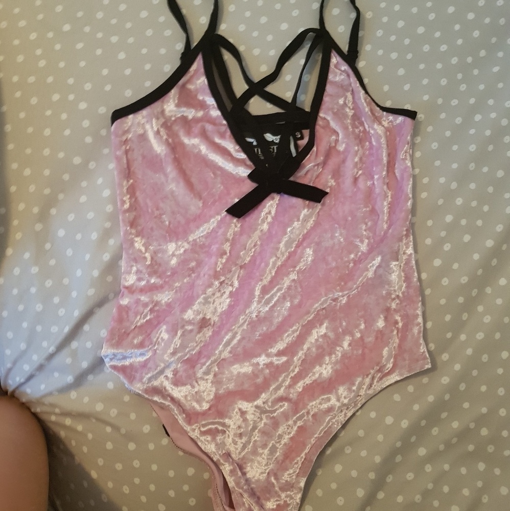 Killstar Velvet Bodysuit Sweet Sinner Pentagram